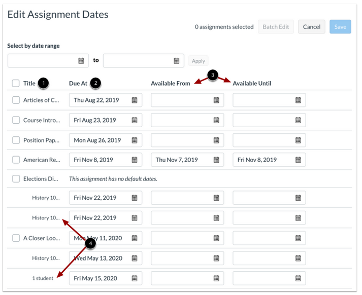 How To Bulk Update Due Dates and Availability Dates in Canvas